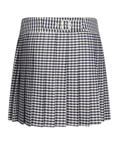 LIU •JO LIU JO PLEATED CHEQUERED MINISKIRT