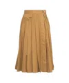 Liu •jo Liu Jo Pleated Nylon Skirt With Stylish Waist Belt