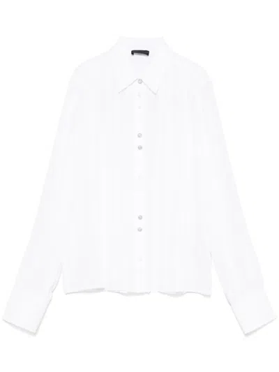 Liu •jo Pleated Shirt In White