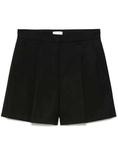 Liu •jo Pleated Shorts In Black