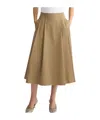 Liu •jo Liu Jo High-waisted Mid-length Midi Skirt In Beige In Green