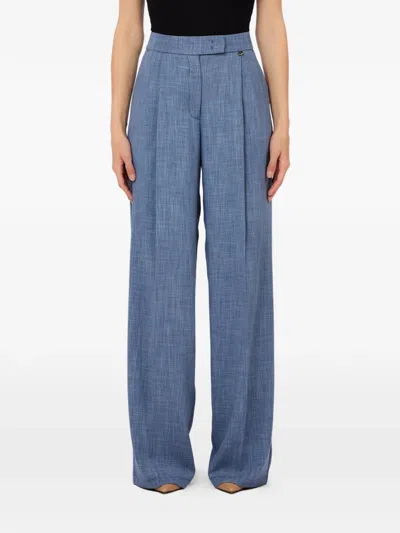 Liu •jo Pleated Trousers In Blue