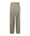 Liu •jo Pleated Zipper Casual Pants In Gray