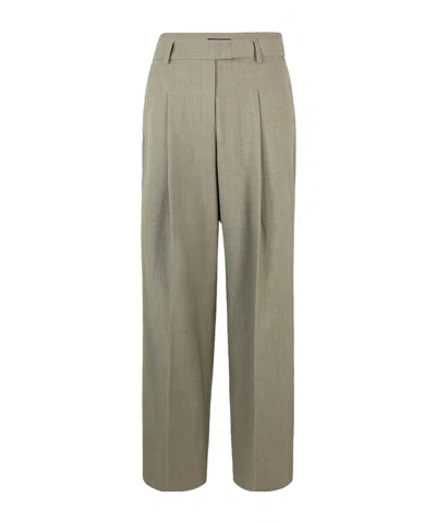 Liu •jo Pleated Zipper Casual Pants In Gray