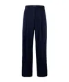 Liu •jo Blue Palazzo Trousers In Black