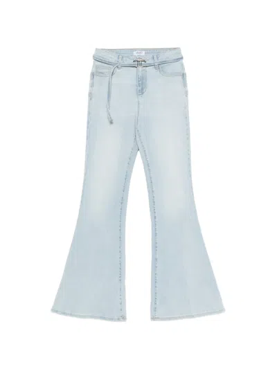 Liu •jo Pocket Belted Jeans In Blue
