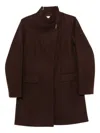 Liu •jo Pocket Coat In Brown