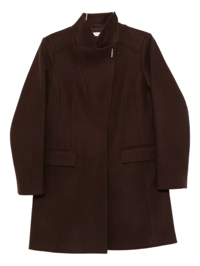 Liu •jo Pocket Coat In Brown