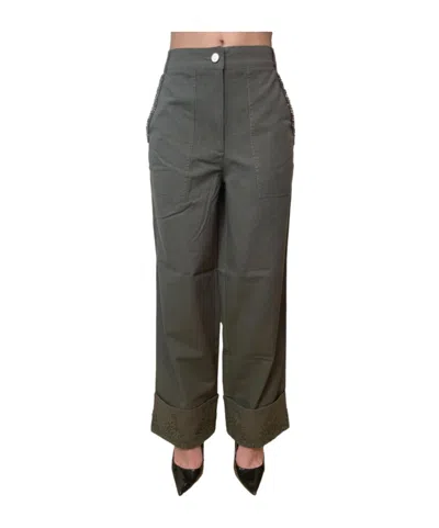 Liu •jo Pocket Cuffed Trousers In Black