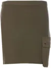 Liu •jo Knitted Miniskirt With Pockets Liu-jo In Green