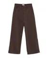 Liu •jo Wide-leg Brown Pants With Flattering Fit In Brown