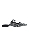 Liu •jo Liu Jo Pointed Toe Slip-on Shoes With Square Stud Detailing In Black
