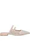 Liu •jo Pointed-toe Mules In Neutral