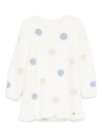 Liu •jo Babies' Polka-dot Dress In White