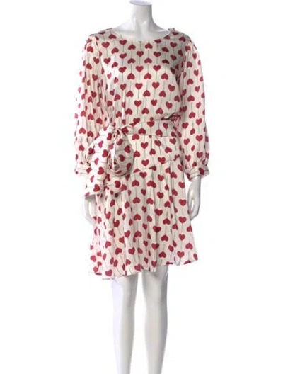 Pre-owned Liu •jo Polka Dot Print Knee-length Dress In Multi