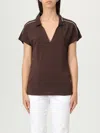 Liu •jo Top With Collar And Contrast Piping