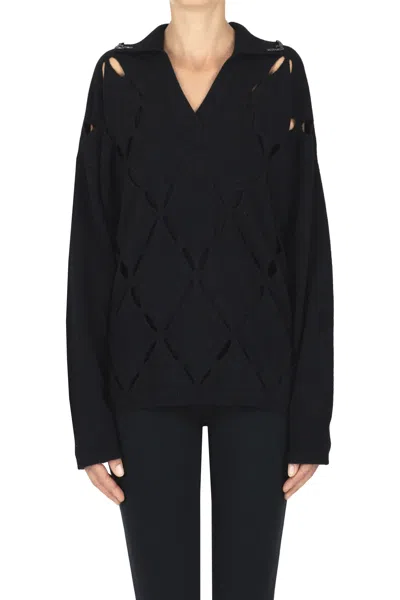 Liu •jo Polo Style Pullover In Multi