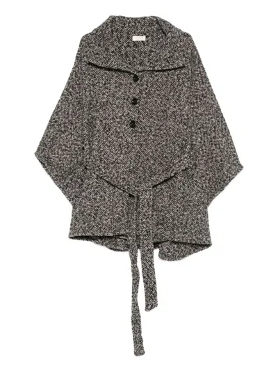 LIU •JO PONCHO WITH BELT