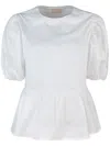 Liu •jo Blusa In Popeline Bianca In White