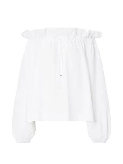 Liu •jo Poplin Blouse In White
