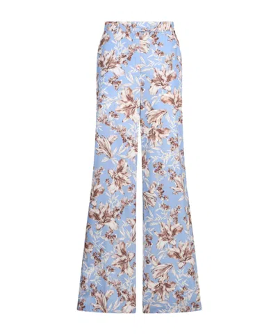 Liu •jo Poplin Palazzo Trousers In Orange