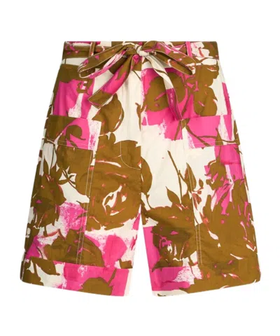 Liu •jo Poplin Shorts In Flower