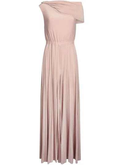 LIU •JO POWDER PINK JUMPSUIT WITH RUFFLES