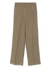 Liu •jo Pantalone Ampio In Tessuto Fluido Con Elastico In Vita In Green