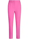 Liu •jo Pressed-crease Trousers In Pink