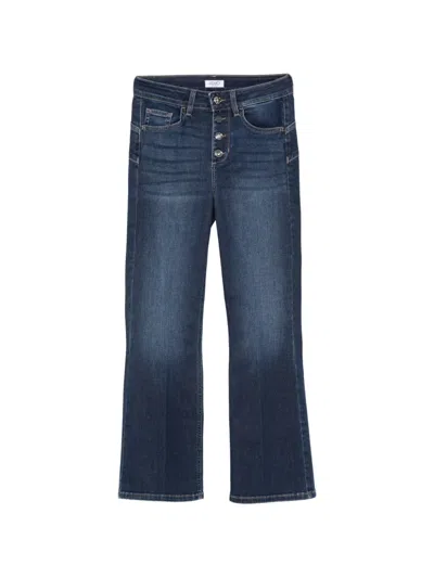 Liu •jo Princess Cropped Flared Jeans In Blue