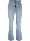 Liu •jo Liu Jo High-waisted Bootcut Jeans With Flared Leg In Blue