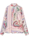 Liu •jo Printed Blouse In Pink