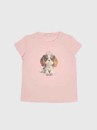 Liu •jo Liu Jo T-shirt Kids Color Pink In Blue
