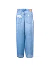 Liu •jo Liu Jo Printed Denim Pants In Blue
