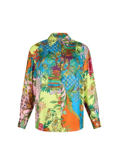 Liu •jo Buttoned Printed Shirt In Multi