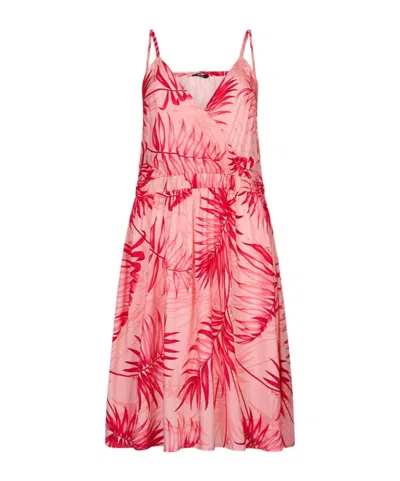 Liu •jo Printed Mini Dress In Pink