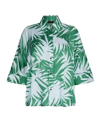 LIU •JO LIU JO PRINTED SATIN SHIRT
