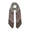 Liu •jo Printed Scarf In Black