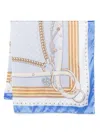 Liu •jo Printed Scarf In Blue