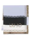 Liu •jo Printed Scarf In Blue