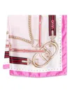 Liu •jo Printed Scarf In Pink