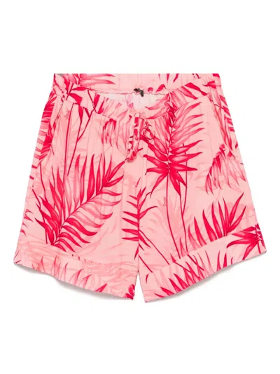 Liu •jo Printed Shorts In Pink