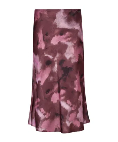Liu •jo Printed Skirt In Red
