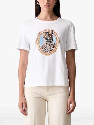 Liu •jo Printed T-shirt In White