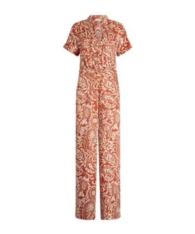 LIU •JO LIU JO PRINTED TWILL JUMPSUIT