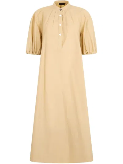 LIU •JO PUFF-SLEEVE BELTED DRESS