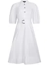 Liu •jo Puff-sleeve Belted Dress In White