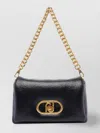 Liu •jo Puffy Chain Strap Shoulder Bag In Black