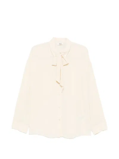 Liu •jo Pussy-bow Long-sleeve Shirt In White
