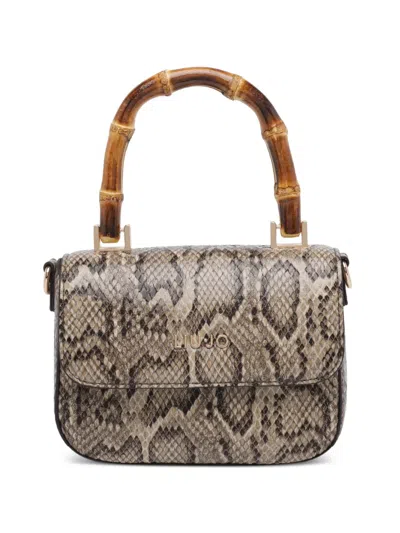 Liu •jo Python-pattern Tote Bag In Multi